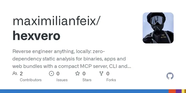 hexvero: zero-dependency static analysis with an MCP server preview
